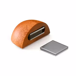Butee De Porte Magnetique Bois Adhesive Sapelli (BLISTER) Inofix