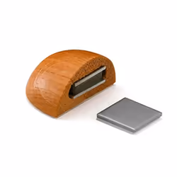 Butee De Porte Magnetique Bois Adhesive Bois De Chêne (BLISTER) Inofix