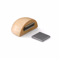 Inofix 2036, Hêtre, Acier inoxydable, Bois, Fixé au plancher, 1 pièce(s), 48 mm, 31 mm
