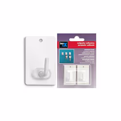 Acier inoxydable 41 x 25 x H 17 mm. Blanc Lot de 2.
