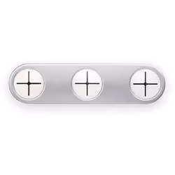 Patere Torchons De Cuisine Adhesive Chrome Mat (BLISTER) Inofix