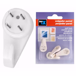 Cintre Pour Cadres. Blanc (BLISTER 6 Unités) Avec Fixation Facile Au Moyen De Clous En Acier Trempé. Adapté Aux Surfaces O Le ...