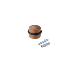 Inofix - Butoir de porte rond en bois de sapelly avec vis 3045-0