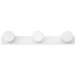 Portemanteau X3 blanc avec vis 430X47X44 Inofix 3073-2-