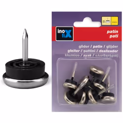 INOFIX SAINT GENIS PATIN MÉTAL EN ACIER À CLOUER LOT DE 8 SOUS BLISTER