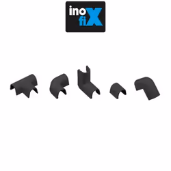 Accessoires assortis pour Cablefix - Inofix - Noir - PVC - Intérieur - 7 pièces