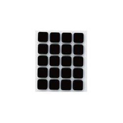 Anti-dérapant adhésif 17X17MM noir par 20 en blister Inofix 4030-3-