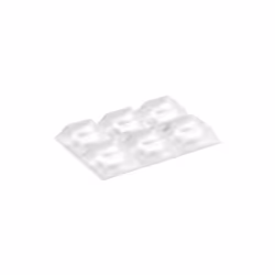 Le patin protecteur aniti-bruit adhésive - transparent - 20 x 20 x 7.6mm - lot de 6 de la marque INOFIX est parfait pour temp ...