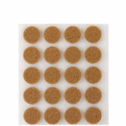 Pack de 20 patins en feutre marron synthetiques adhesifs diametre 17mm plasfix inofix. . . . Indice de Protection IP : IP20 C ...
