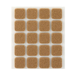 Pack De 20 Patins En Feutre Marron Synthetiques Adhesifs 17x17mm Plasfix Inofix