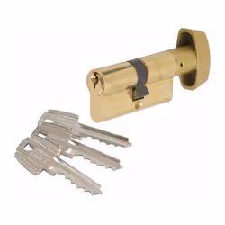 Cylindre à bouton laiton TE5 TESA 60mm - 30x30mm - 503B3030L