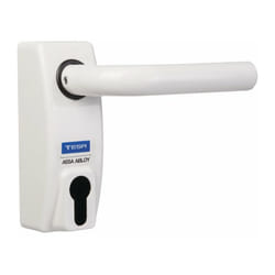 Béquille débrayable revers condamnable par clé TESA - Blanc - MMODMBSCBL