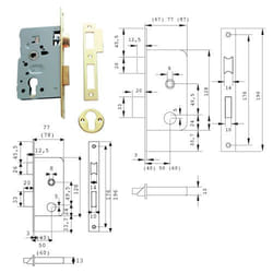 Tesa - 2010-HL/50 Serrure