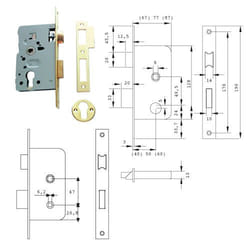 Talleres De Escoriaza - lock mad.emb. 25X40MM 201440HL lat w/ccu tesa