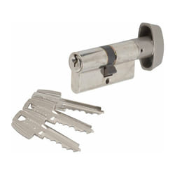 Cylindre TESA TE5 - à bouton - 40x40b - nickelé - 503B4040N