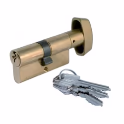 Cylindre à bouton laiton TE5 TESA 80mm - 40x40mm - 503B4040L