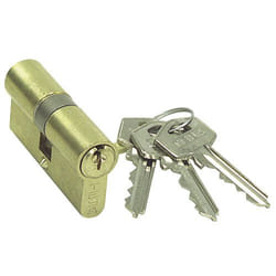Niubó - Cilindro sistema tesa assa abloy TE-5 - talla Latonado. 60 mm. 30-30
