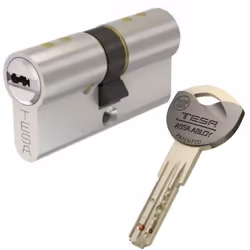Cylindre de sécurité - Tesa - TX80 - Nickel - Réversible - Protection clés