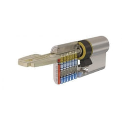 Cylindre surete cle reversible t60 40x40 debrayable nickele 3 cles