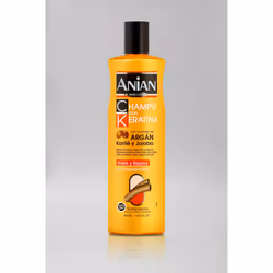 Anian Shampooing avec Kératine, Argan, Jojoba et Karité 400 ml, 400 ml, Shampoing, Unisexe, Cheveux abimés, Toutes les couleu ...