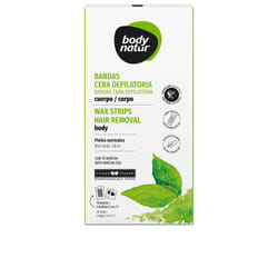 Bandes cire à épiler corps thé matcha 16 u