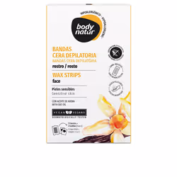Bandes cire à épiler pour peaux sensibles visage 12 u