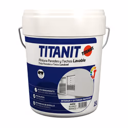 Titanit blanc mat peinture lavable pour murs et plafonds protégés intérieur et extérieur 15l titanlux 029190015. Peinture acr ...