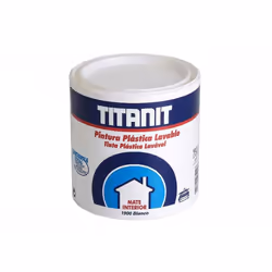 Titanit blanc mat peinture lavable pour murs et plafonds intérieur 750ml titanlux 029190034. Peinture acrylique à base d'eau ...