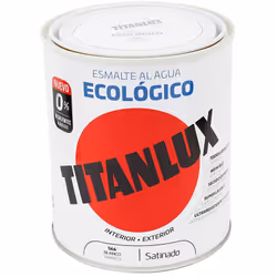 Émail Blanc Satiné À Base D'eau Écologique 750ml Titanlux 01t056634 Émail À Base D'eau Multi-Surfaces De Qualité Maximale Et  ...