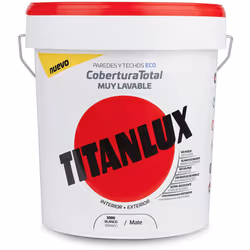 Peinture plastique lavable intérieure-extérieure couverture complète blanche 15l titanlux 06t100015 peinture lavable intérieu ...