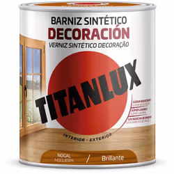 Vernis Synthétique Décoration Noyer Brillant 0,750l Titanlux M10100334. Vernis Alkyde Haute Brillance Et Haute Dureté, Basé S ...