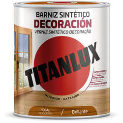 Titanlux - Vernis Synthétique Décoration Noyer Brillant 0,750l M10100334.