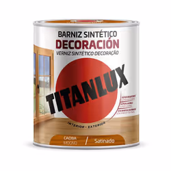 Vernis Synthétique Décoration Acajou Satiné 250ml Titanlux M11100414. Vernis Alkyde Haute Brillance Et Haute Dureté, Basé Sur ...