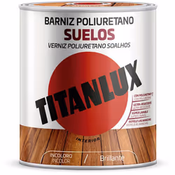 Vernis Polyuréthane Incolore Brillant Pour Sols 0,750l Titanlux M16100034. Vernis De Grande Dureté Et Flexibilité. Bonne Tenu ...