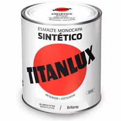 Émail Synthétique Monocouche Blanc Brillant Pour Extérieurs 750ml Titanlux 5809022 Émail Synthétique Monocouche Basé Sur La T ...