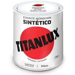 Titanlux - mail Synthétique Monocouche Blanc Avec Décor Brillant 250ml 5809018