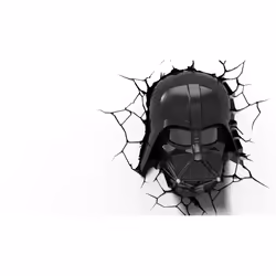 Eurobric 2000 Darth Vader Helmet, Figurine lumineuse décorative, Noir, Ampoule(s) non remplaçable(s), LED, Rouge, Batterie