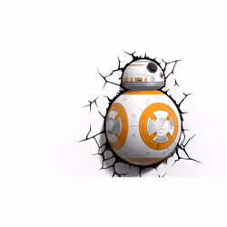 Eurobric 2000 BB-8, Figurine lumineuse décorative, Orange, Blanc, Ampoule(s) non remplaçable(s), LED, Bleu, Rouge, Batterie
