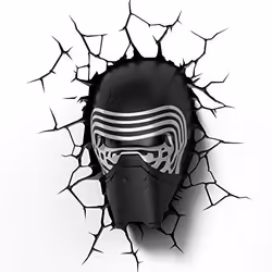 Eurobric 2000 Kylo Ren, Noir, Gris, Ampoule(s) non remplaçable(s), LED, Rouge, Batterie, 328 mm