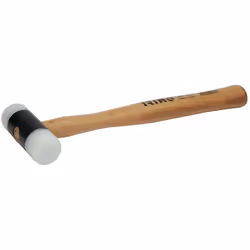 Marteau En Nylon Manche En Bois, 22mm 529151 Irimo. Mace Avec Bouche En Nylon. Mâchoires En Nylon Extensibles. Manche En Bois ...