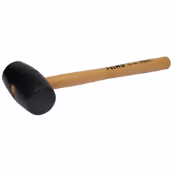 Marteau En Caoutchouc, 65mm 529261 Irimo. Masse En Caoutchouc. Pour Sols Et Murs. Manche En Bois. Tête En Caoutchouc. Emballa ...
