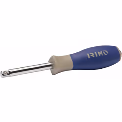 irimo 1/4" poignée mâle carrée 105-50-1. tournevis 1/4" porte gobelet. acier allié au chrome vanadium. finition chromée brill ...