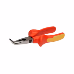 IRIMO - Pince à becs demi-ronds coudés isolée - 200 mm Caractéristiques principales de ce produit : Pince à becs demi-ronds c ...