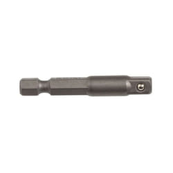 Adaptateur Machine Hexagone Mâle à Carré Mâle 1/4'', 50mm 475a-50-1 Irimo