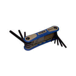 Irimo - Jeu de 9 clés mâles pour vis Torx de sécurité, finition brunie, mm