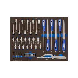 IRIMO - Module mousse 3/3 Douilles tournevis, limes et scie - 44 pièces Caractéristiques principales de ce produit : Mousse 3 ...
