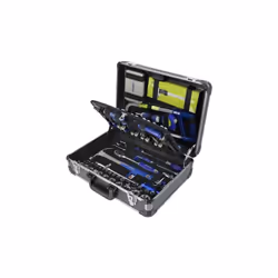 IRIMO - Boîte à outils en aluminium - 145 pcs Caractéristiques principales de ce produit : Système de verrouilage par deux ve ...