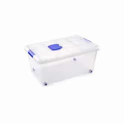 Boîte en plastique n3 36 litres 11120.-Faite en plastique haute résistance.-Parfait pour ranger vos affaires.-Comprend un joi ...