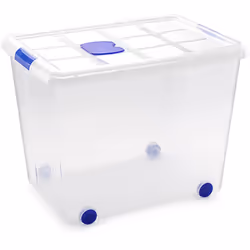 Boîte en plastique n8 86 litres 11251.-Faite en plastique haute résistance.-Parfaite pour ranger vos affaires.-Comprend une f ...