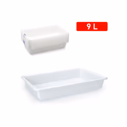 Plateau de restauration 9 litres 43,5 x 28 x 7,5 cm.-Capacité de 9 litres.-Sécuritaire pour les aliments.-Parfait pour la res ...